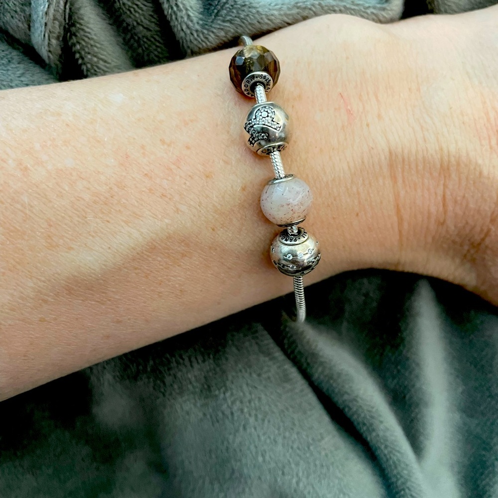 Pandora Essence Bracelet and 4 Charms